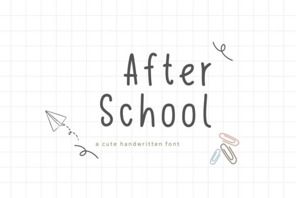 After School: A Handwritten Font That Elevates Editorial Design