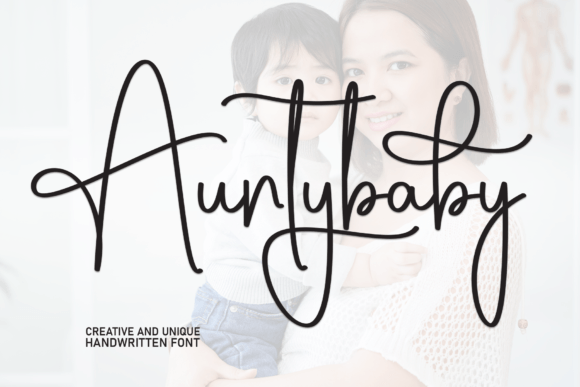 Auntybaby: The Script Font That Elevates Digital Marketing Design