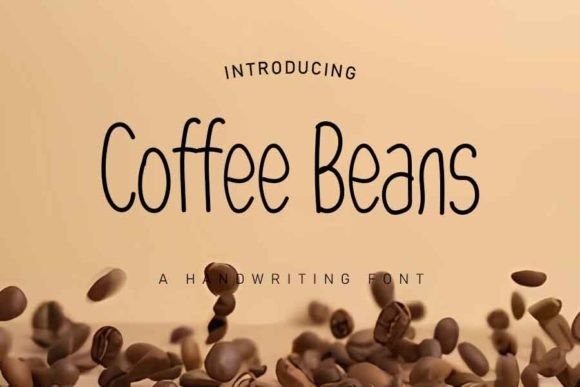 Coffee Beans: A Handwritten Font That Brings Warmth to Editorial Design