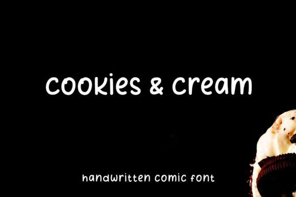 Cookies and Cream: A Handwritten Font That Elevates Your Brand