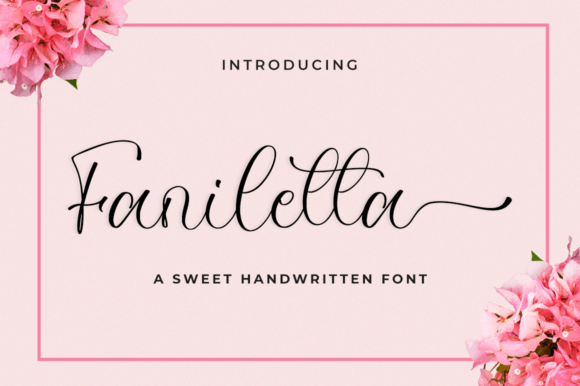 Elegant Script Font for Crafters: Faniletta Adds Class to Every Design