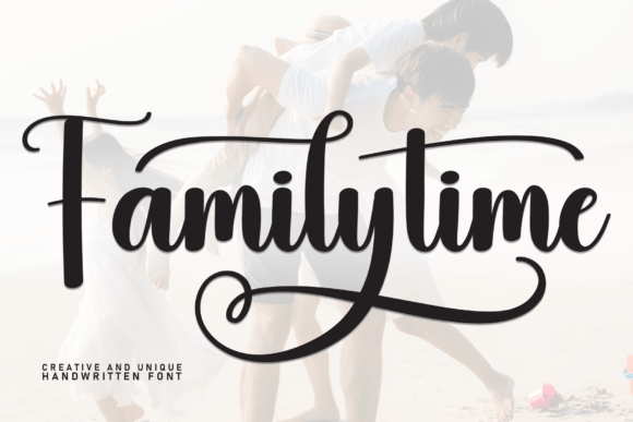 Familytime: A Sweet Handwritten Font for Business Branding