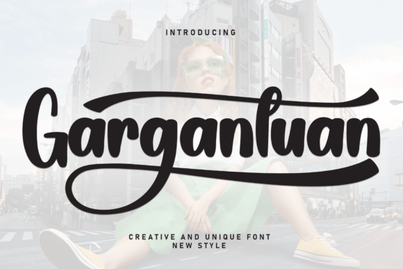 Gargantuan: A Timeless Handwritten Font for Crafters and Product Designers