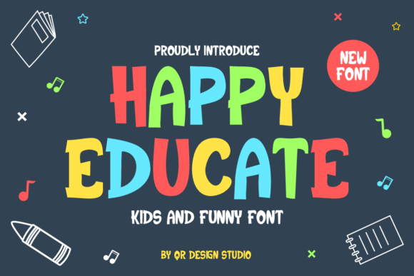 Happy Educate: A Designer’s Take on This Playful Script Font