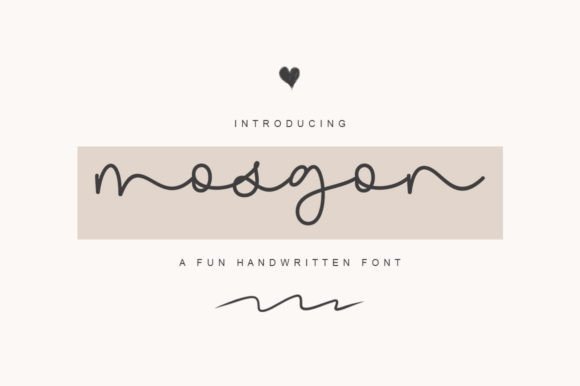 Mosgon Font: A Sweet Handwritten Touch for Crafters and Makers