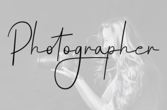 Photographer Font: A Handwritten Touch for Professional Branding
