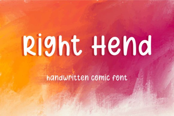 Right Hend: A Sweet Handwritten Font for Warm Brand Identities