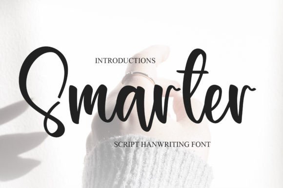 Smarter: A Stylish Script Font for Modern Editorial Design