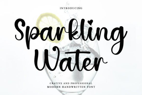 Sparkling Water: A Stylish Handwritten Font for Modern Branding