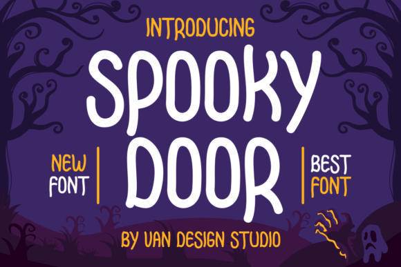 Spooky Door Font: A Quirky Handwritten Typeface for Playful Branding Projects