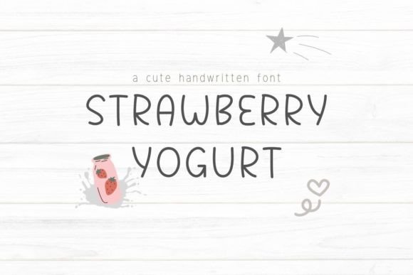 Strawberry Yogurt: A Handwritten Font for Modern Web Design