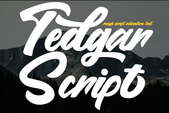 Tedgar: A Handwritten Script Font That Brings Personality to Every Maker’s Project