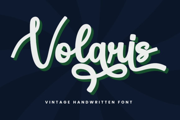 Volaris: A Vintage Handwriting Font for Modern Web Design Projects
